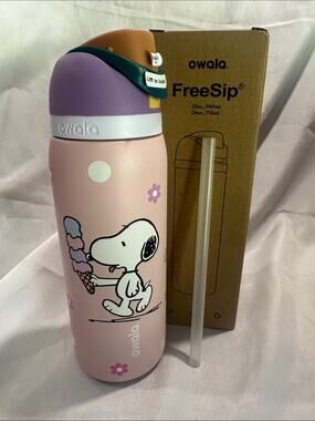 Custom Engraved Owala FreeSip Snoopy 32 oz